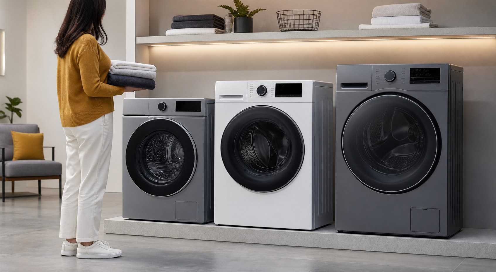 Сравнение стиральных машин разных размеров